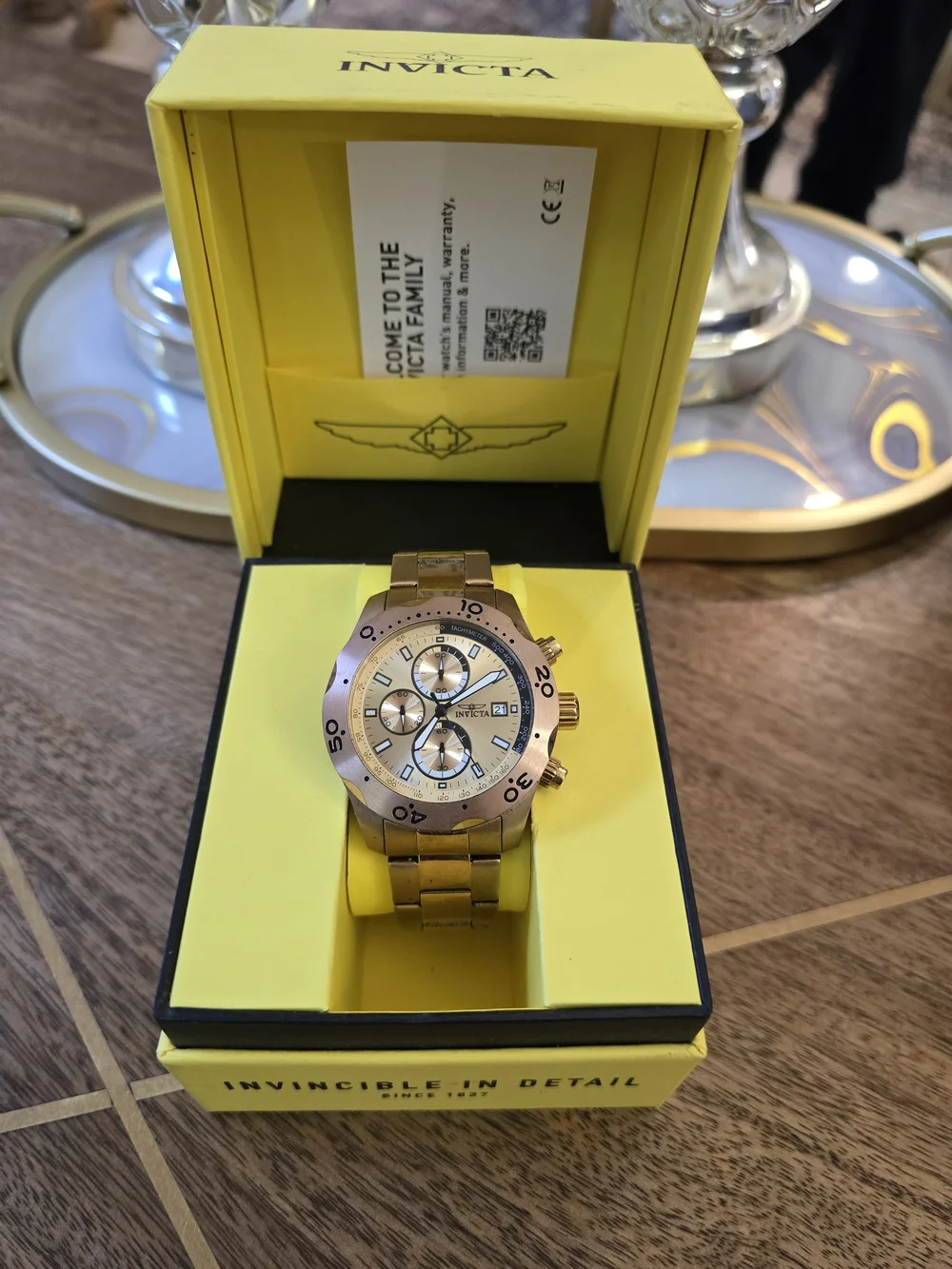 Invicta Men’s Gold-Tone Chronograph Watch